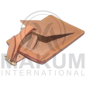 Étiquette de bagage en cuir personnalisée avec nom sur mesure pour valise, mariage, fête - Product Image 2