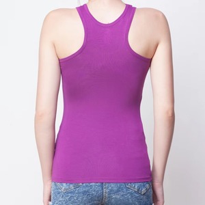 Camisetas sin mangas de verano estilo deportivo casual, camisetas sin mangas con cuello redondo, tejido de punto, logo frontal en satén, ropa de mujer, camisetas sin mangas HECHAS POR BS - Product Image 5