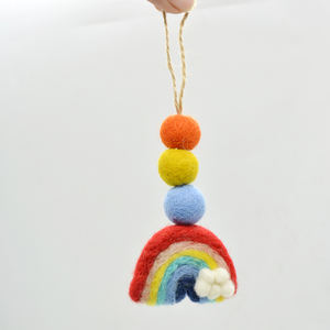 Difusor de Aroma para Coche y Hogar de Fieltro de Lana Natural, Clip para Aceites Esenciales, Regalo Ecológico Hecho a Mano en Nepal - Product Image 4