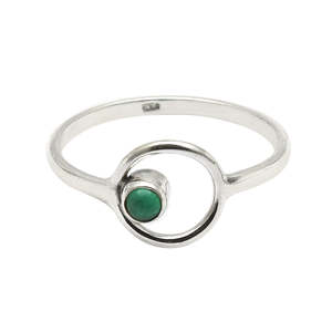Natural Green Onyx Gemstone Bezel <b>Set</b> <b>Ring</b> 925 <b>Sterling</b> <b>Silver</b> Gemstone Jewelry Handmade Bohemian Style Jewelry For Girls - Product Image 1