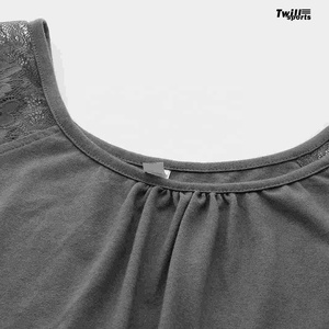 100% coton pour porter des femmes solide lavé polaire pyjama ensemble sans manches débardeur pantalon 2 pièces sans col séchage rapide - Product Image 5