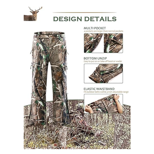 Wholesale Unisex Winter Breathable Waterproof Soft <b>Shell</b> Upland Camo Cargo Hunting Pants - Product Image 5
