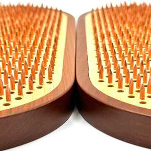 B.H CRAFTS BH-1534 Handmade Eco-Friendly Wooden Rectangle Board Galvanic Dynamic <b>Nails</b> for Standing Feet Sadhu Board <b>Wall</b> Signs - Product Image 2