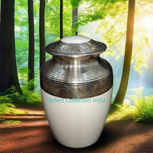 Urnes de crémation en céramique biodégradables personnalisées pour adultes Urnes commémoratives en métal pour la crémation - Product Image 1