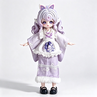 Poupée BJD en PVC personnalisée de haute qualité, figurine d'action anime avec corps articulé pour collectionneurs et présentation sur étagère, usine OEM ODM