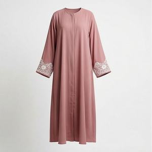 Vestido Abaya Cerrado de Punto para Otoño, para Todas las Temporadas, Grueso y Cálido, Elegante, de Alta Calidad, Ropa Holgada para Mujeres Musulmanas - Product Image 1
