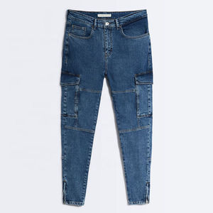Jeans en denim classiques pour hommes en gros, avec logo personnalisé, respirants et imperméables pour la saison estivale, prix compétitif, Pakistan - Product Image 3