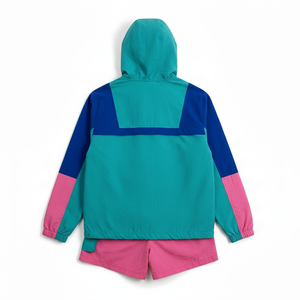 Ensemble de survêtement unisexe coupe-vent uni avec capuche, fermeture éclair sur le devant, manches longues, léger, respirant, streetwear printemps-été pour adulte - Product Image 2