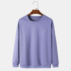 Unisex Winter Casual Plain Fleece <b>Long</b> Sleeve Crewneck Cotton Blended Breathable Quick Dry <b>Sweatshirts</b> with Pockets - Product Image 6