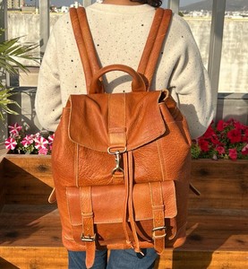 Nouvel arrivage de sacs à dos en cuir pleine fleur faits à la main sacs personnalisés en cuir véritable sacs à dos en cuir naturel vintage pour unisexe - Product Image 3