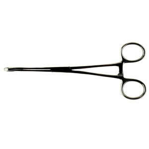 <b>Sponge</b> Holding Forceps <b>Long</b> Shaft Stainless Steel Surgical Instrument with Ring <b>Handle</b> and Curved Serrated Jaw for <b>Sponge</b> Gauze - Product Image 5