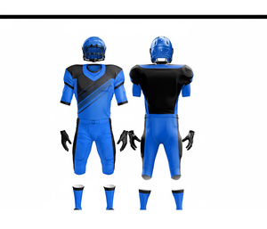 Ensemble d'uniformes de football américain personnalisés, tissu léger et respirant |   Ensemble de football avec maillot et pantalon |   Polyester respirant - Product Image 5