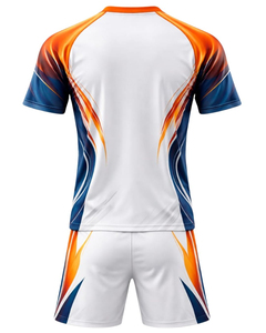 Manufacture Customized Sports Jersey And Shorts <b>Set</b> White Mauve Polyester Breathable Quick Dry Training Team Uniform - Product Image 2