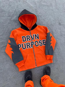 Sweat à capuche personnalisé imprimé en relief, fabricant de sweats à capuche 100 % coton pour hommes, sweat à capuche en molleton, pull à capuche - Product Image 2