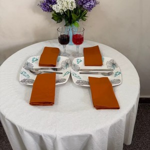 Serviette de table en coton et lin lavé, brodée sur mesure, de qualité supérieure, pour cuisine, dîner, Noël, fête, restaurant, mariage, style indien - Product Image 5