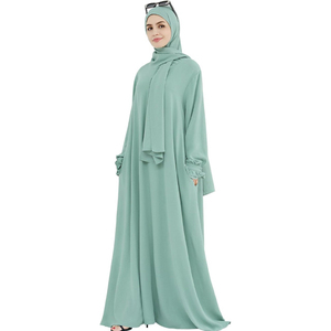 Nuevo Modelo de Vestido Abaya Musulmán Modesto para Mujer, Tela de Chifón Vintage, Manga Larga, Largo hasta el Tobillo, Precio Razonable - Product Image 5