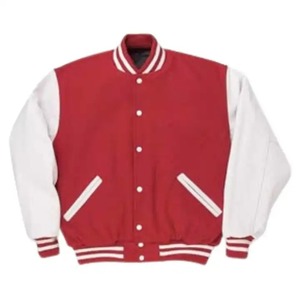 Blousons Bomber en Satin Personnalisables avec Logo pour Hommes et Femmes, Tailles Fortes, Blousons Universitaires d'Hiver, Blousons Letterman, en Laine Teinte Fine 280 g/m² - Product Image 1