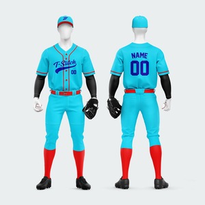 Camiseta de Béisbol Personalizada para Hombre, Uniforme de Equipo de Manga Corta para Verano, Nombre y Número Personalizados, Venta al por Mayor, 100% Poliéster - Product Image 1