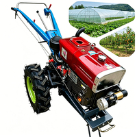 Motoculteur portatif pour l'agriculture, mini-tracteur à deux roues de 18 CV