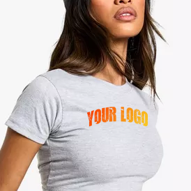 T-shirt personnalisé à manches courtes coupe ajustée avec imprimé en relief pour femme, idéal pour le sport – Meilleure vente en gros pour l'été - Product Image 5