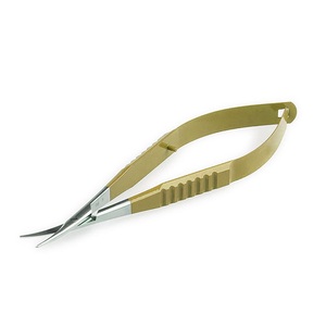 Ciseaux de coiffure professionnels à ressort, ciseaux à sourcils, ciseaux à cils en acier inoxydable avec poignée confortable – Vente chaude - Product Image 2