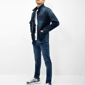 Conjunto de Chaqueta y Pantalones Vaqueros Transpirables de Invierno para Hombre, Estilo Moderno, 100% Algodón, Ropa Casual para Compradores Mayoristas - Product Image 6