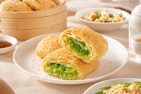 J-ORIGIN FOODS Crêpes feuilletées chinoises surgelées au sésame et aux oignons verts Shao Bing Jiangnan, prêtes à cuisiner, emballage personnalisable