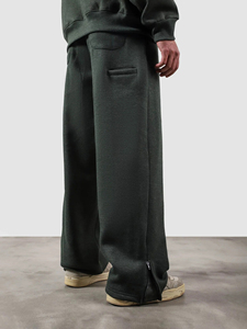 Pantalon Baggy Homme Personnalisé Imprimé Taille Élastique Coupe Droite Ample Décontracté Streetwear Quotidien Vente en Gros - Product Image 4