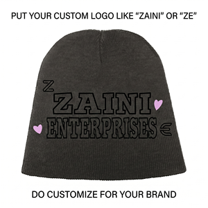Bonnet en tricot 100 % acrylique premium 320 GSM vert imprimé, personnalisable par sérigraphie, transfert thermique, broderie, étiquette tissée - Product Image 4