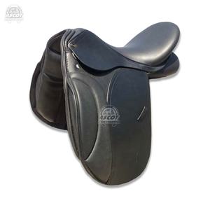 Selle de dressage anglaise équestre la plus vendue en cuir véritable en marron noir pour l'équitation - Product Image 3