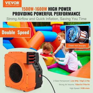 1500W 2.1 HP commerciale elettrico soffiatore pompa 3100 RPM gonfiabile castello gonfiabile casa di rimbalzo per UL grande divertimento all'aperto - Product Image 2