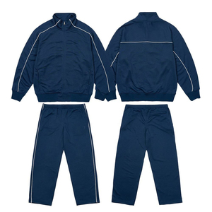 Custom Polyester Zip up Blank Oversized Reflective Waterproof Windproof Nylon <b>Jacket</b> and Track Pants Jogger Sets Nylon Tracksuit - Product Image 5