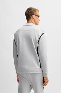 Sweat-shirt à col roulé gris clair pour homme, coupe classique, couleur unie, pour entraînement sportif, col rond, sweat à capuche - Product Image 2