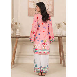 Conjunto de Dos Piezas de Estilo Elegante para Primavera/Verano, Blusas Casuales con Hermoso Estampado Digital y Mangas Tres Cuartos - Product Image 5