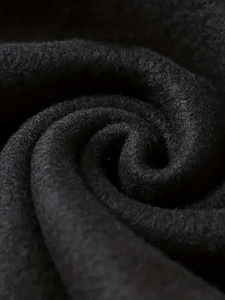 Men's <b>Black</b> <b>Zip</b>-<b>Up</b> <b>Hoodie</b> With Front Pockets Fleece Material Casual Style Regular Fit Autumn Wear - Product Image 3