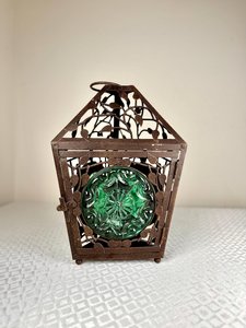 Candle holder metal moroccan lantern for ambient religious home settings bohemian events and garden <b>illumination</b> - Product Image 6