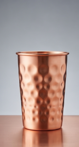 Gobelet en cuivre martelé OEM grand format avec logo personnalisé, verre à eau en métal, vaisselle de restaurant et de bar - Product Image 5
