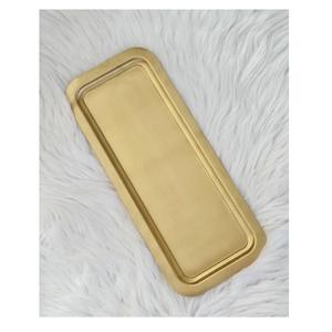 ถาดเสิร์ฟชาและกาแฟทองเหลืองแท้ลายใบไม้ ถาดเสิร์ฟทองเหลืองแท้ลายใบไม้สำหรับงานแต่งงาน - Product Image 2