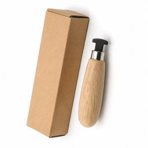 Rodillo de bisel con mango de madera y herramienta de empuje de bisel ranurado de acero para engaste de piedras en joyería y suministros de bricolaje para orfebres - Product Image 6