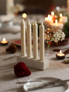 White <b>Marble</b> <b>Candle</b> Stand for 4 Taper <b>Candles</b> Minimalist <b>Marble</b> <b>Candle</b> <b>Holder</b> Tabletop Decorative <b>Candle</b> Stand for Home Decor - Product Image 3