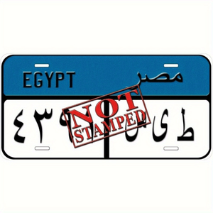 CIFbuy Unique Egyptian Themed Metal <b>Decorative</b> License <b>Plate</b> TikTok Pick up Service - Product Image 2