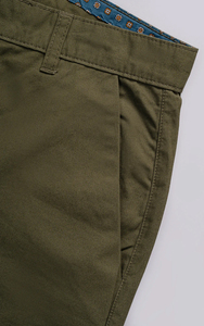 Pantalones Cortos de Hombre de Algodón Oxford de Color Liso, Estilo Bermuda, Casuales, de Cintura Media, con Botones y Bolsillos, Transpirables, Tejidos - ¡Venta Caliente! - Product Image 3