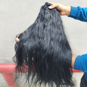 Cheveux indiens bruts ondulés 100% non traités, cuticules alignées, paquets de trame unique, tissage de cheveux au prix de gros - Product Image 5