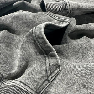 Sweat-shirt à capuche bleu marine unisexe à manches raglan avec poche kangourou, décontracté et uni - Product Image 6