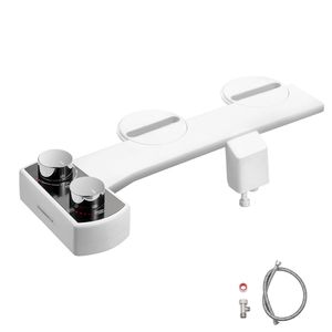 Accesorio de Bidé con Doble Boquilla Retráctil para Inodoro, Asiento de ABS No Eléctrico con Presión de Agua Ajustable, Fácil de Instalar - Product Image 1