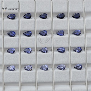 8x12mm AAA Naturel Iolite Poire Coupe Pierres Précieuses À Facettes En Gros Pierre Semi Précieuse De Luxe Bijoux Faits À La Main Exportateur De Inde - Product Image 3