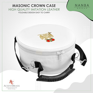 NANBA GROUP Étui de transport souple et léger en cuir pour casquette de Rite Écossais Maçonnique 33ème Degré, avec fermeture éclair, 10x22cm - Product Image 4