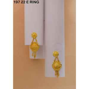 ต่างหูดีไซน์แบบโบราณคุณภาพพรีเมียมชุบทองเทียมสไตล์แอฟริกันและดูไบสำหรับผู้หญิงและเจ้าสาว - Product Image 6