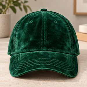 Gorra de Béisbol de 5 Paneles de Terciopelo, Estilo Urbano, Deportiva, para Golf, con Visera Plana, MOQ Bajo, Logotipo Bordado Personalizado, OEM, Venta al Por Mayor - Product Image 1