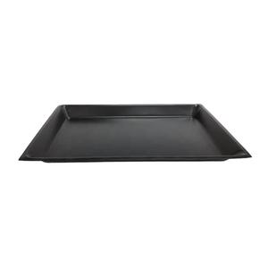 Plateau rectangulaire en fer de couleur noir mat plateau de service de grande taille de Style moderne pour ustensiles de cuisine et vaisselle - Product Image 1
